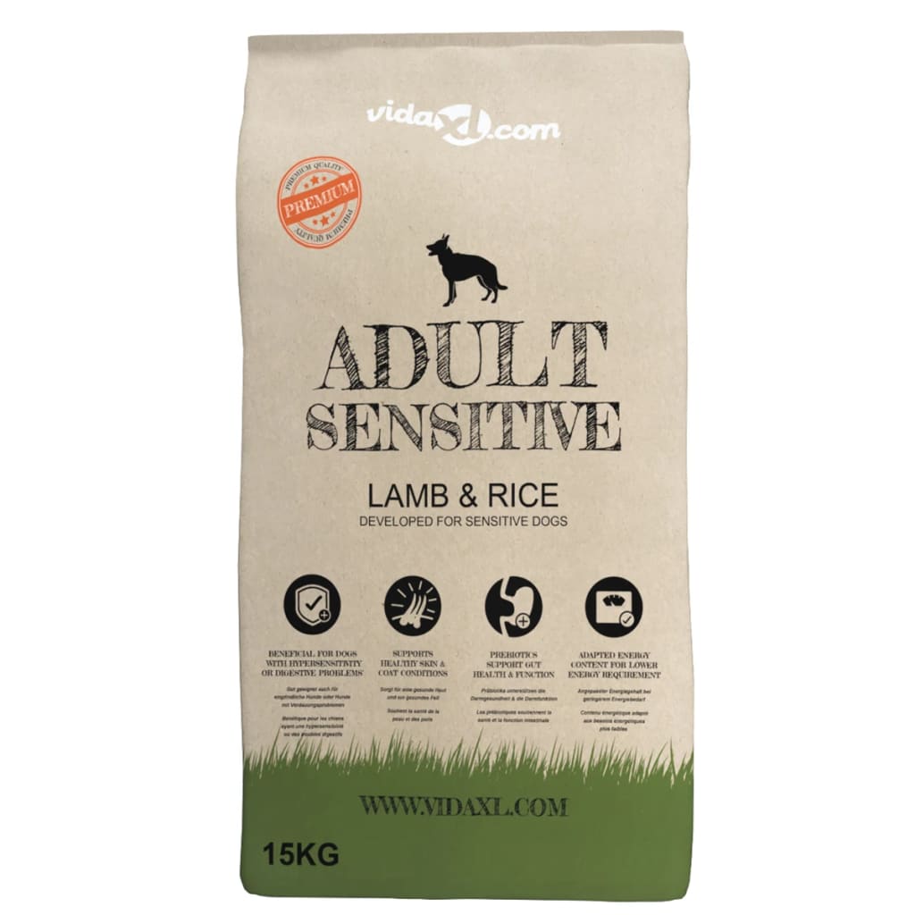 Cibo Secco Per Cani Premium Adult Sensitive Lamb & Rice 15 kg