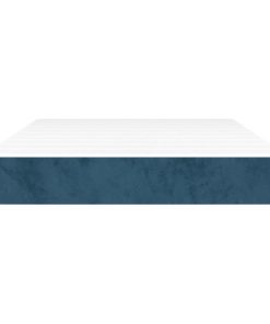 Materasso A Molle Blu Scuro 120x200x20 Cm In Velluto