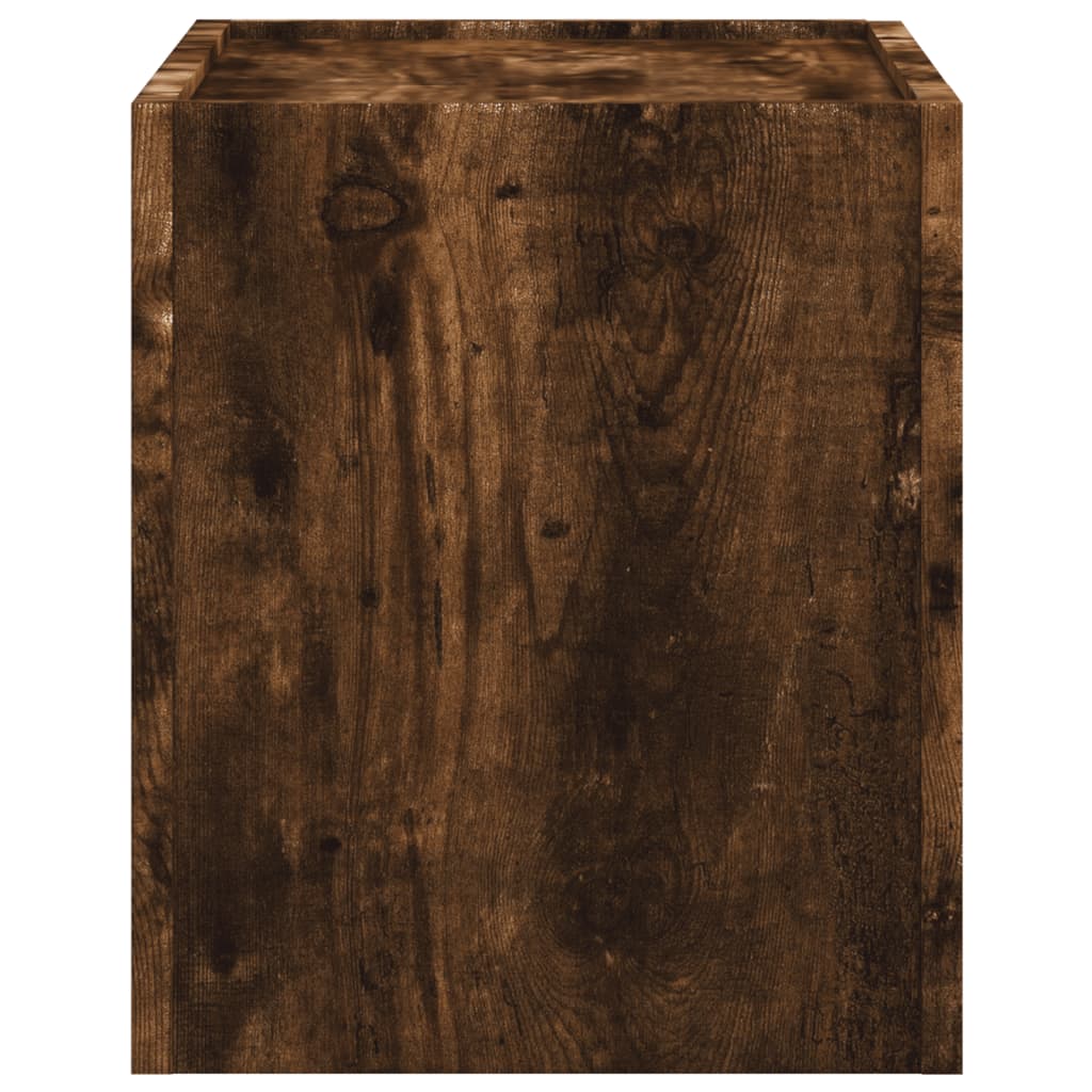 Comodino A Muro Rovere Fumo 45x30x35 cm