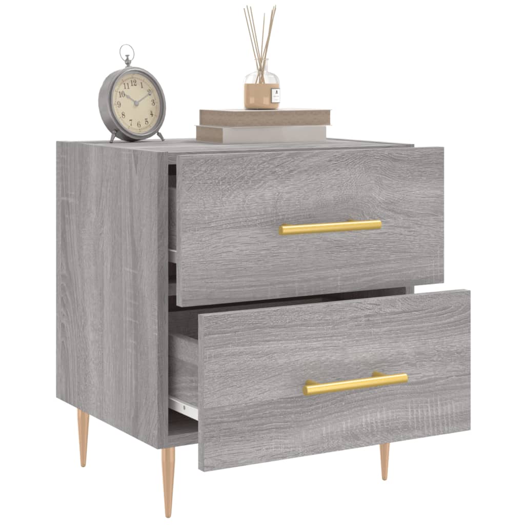 Comodini 2 Pz Grigio Sonoma 40x35x47,5 Cm In Legno Multistrato - Image 6