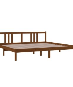 Giroletto Senza Materaso Ambra In Legno Massello 200x200 cm