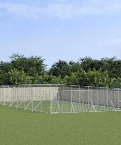 Cuccia Per Cani Da Esterno Argento 8x16x2 M In Acciaio Zincato