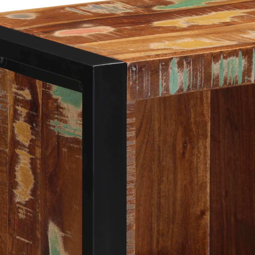 Mobile Da Bagno 40x30x90 Cm In Legno Massello Di Recupero - Image 5