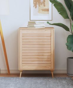 Anta Con Design A Lamelle 69x59,4 Cm In Legno Di Pino