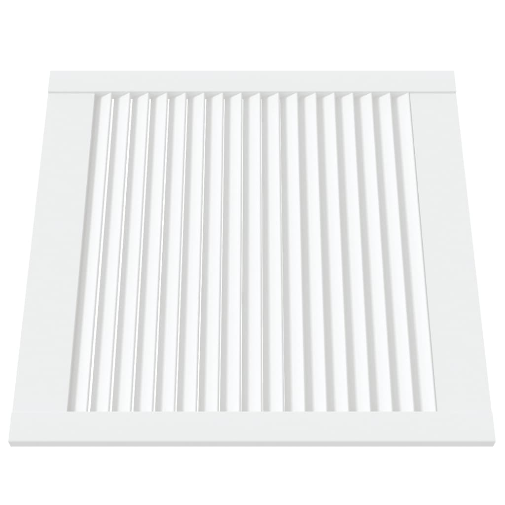 Ante A Lamelle Bianche 2 Pz Bianche 61,5x59,4 Cm Legno Di Pino - Image 6