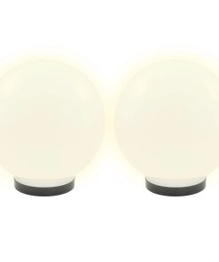 Set Lampade A Led Sferiche 4 Pz 25 Cm In Pmma