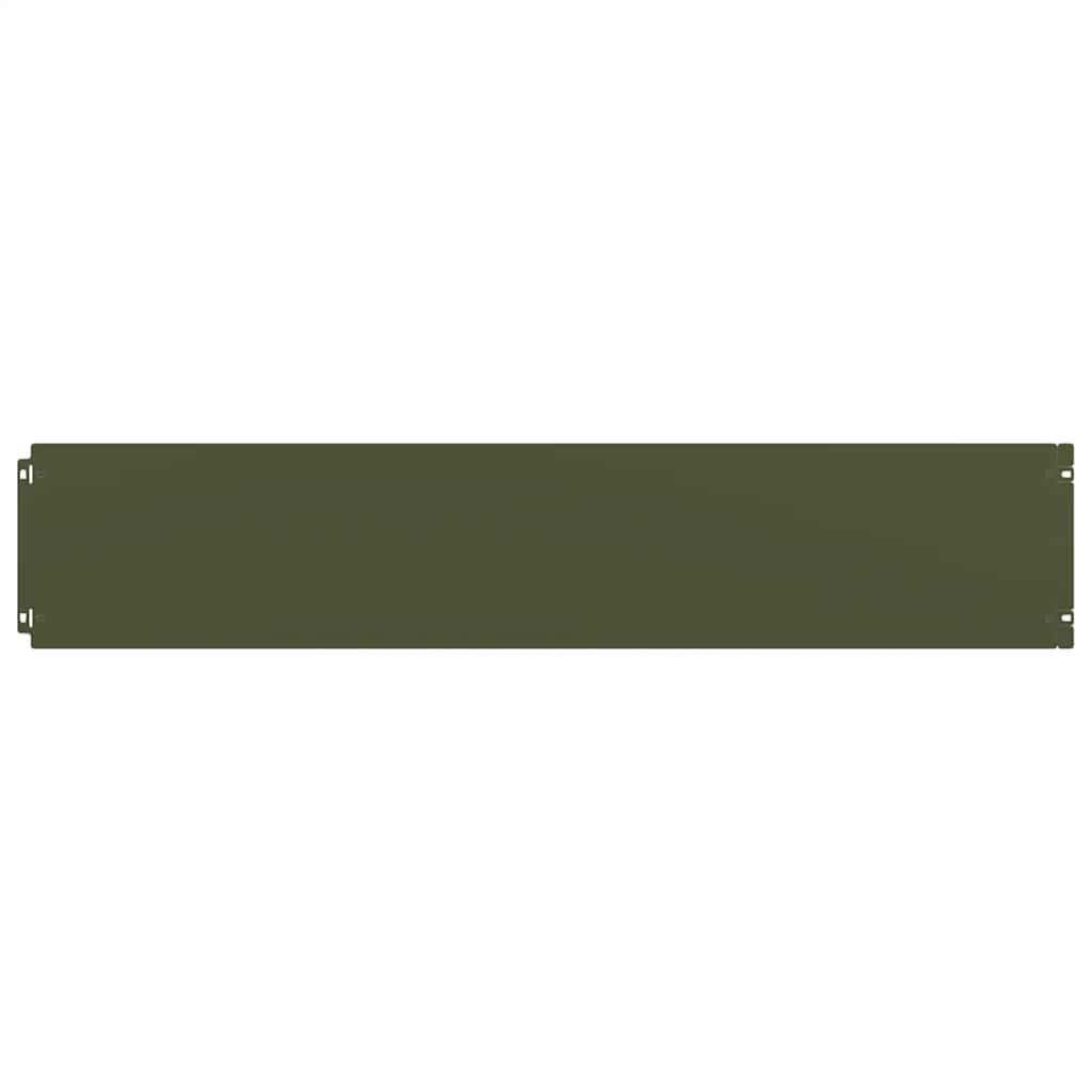 Bordure Per Prato 10 Pz Verde Oliva Acciaio Laminato A Freddo - Image 2