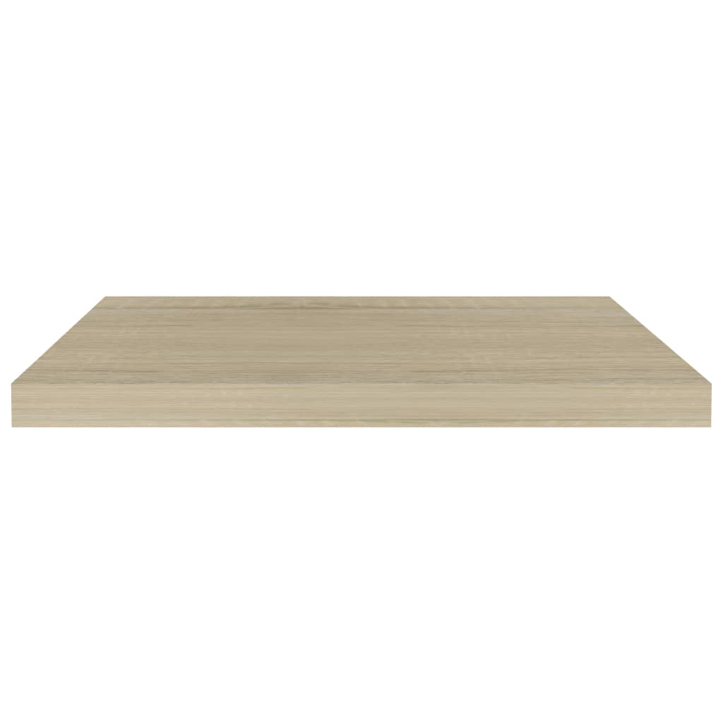 Scaffali A Parete 2 Pz Rovere 60x23,5x3,8 Cm In Mdf - Image 2