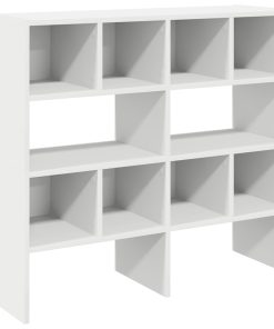 Scarpiere 2 Pz Impilabili Bianche 89,5x30x40 cm