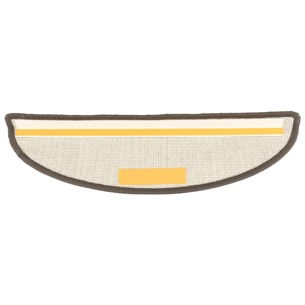 Tappetini Per Scale 15 Pz 56x17x3 Cm Grigio Semicircolari - Image 2