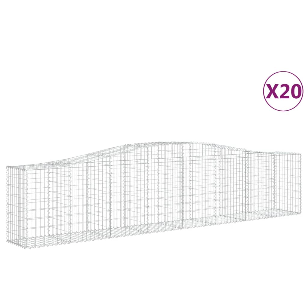 Cesti Gabbioni Ad Arco 20 Pz 400x50x80/100 Cm Ferro Zincato - Image 6
