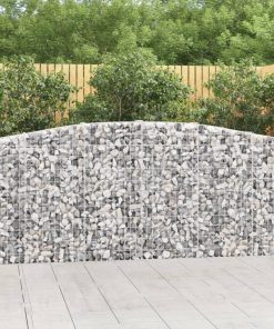 Cesti Gabbioni Ad Arco 5 Pz 400x30x100/120 Cm Ferro Zincato