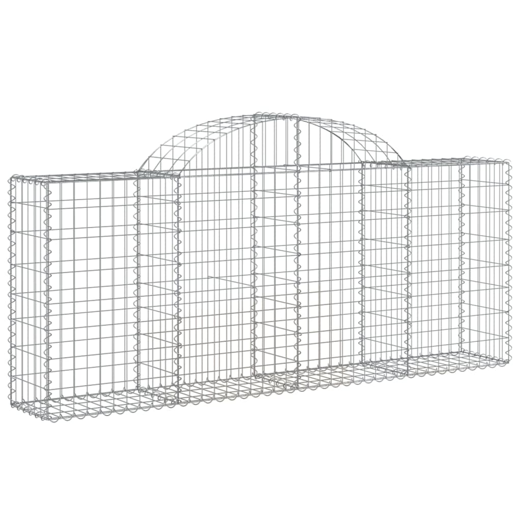 Cesti Gabbioni Ad Arco 4 Pz 200x30x80/100 Cm Ferro Zincato