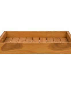 Vassoio Da Portata 50x50 Cm In Legno Massello Di Teak