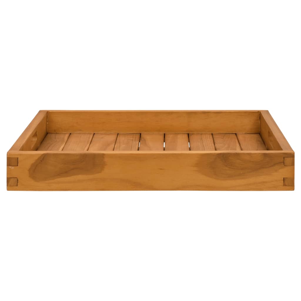 Vassoio Da Portata 50x50 Cm In Legno Massello Di Teak
