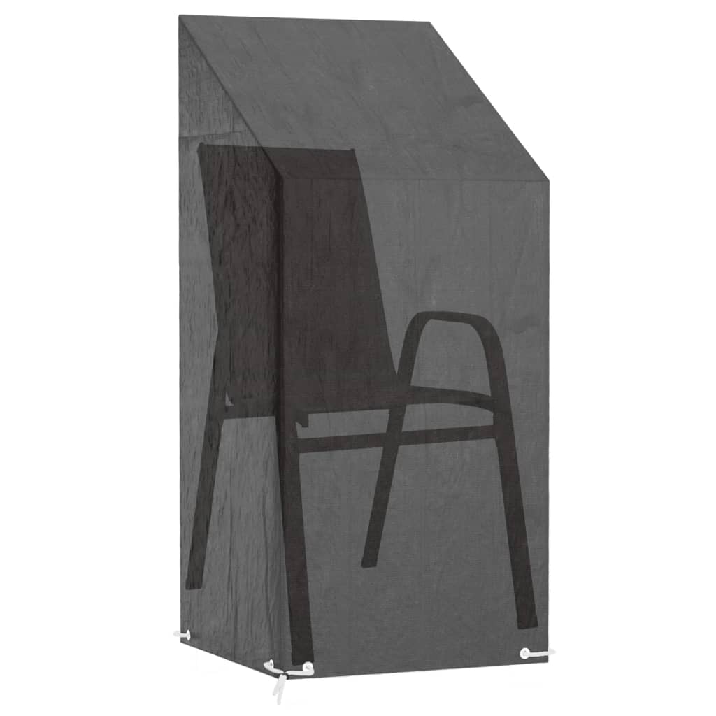 Coprisedie Giardino 2pz 8 Occhielli 65x65x110/150cm Polietilene - Image 4