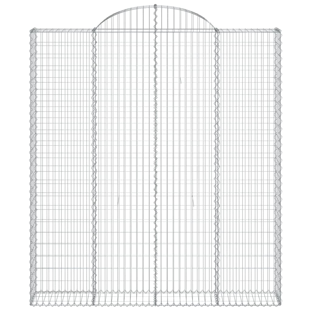 Cesto Gabbione Ad Arco 200x30x220/240 Cm Ferro Zincato
