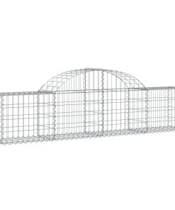 Cesto Gabbione Ad Arco 200x30x40/60 Cm Ferro Zincato