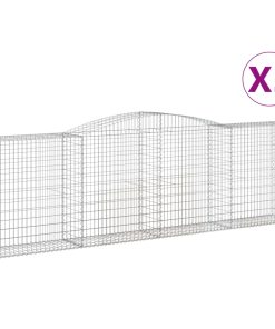 Cesti Gabbioni Ad Arco 5 Pz 400x50x120/140 Cm Ferro Zincato