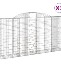 Cesti Gabbioni Ad Arco 3 Pz 300x50x140/160 Cm Ferro Zincato