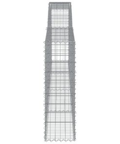 Cesti Gabbioni Ad Arco 15 Pz 400x30x100/120 Cm Ferro Zincato