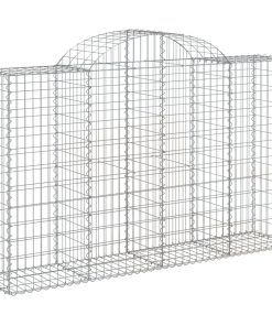 Cesti Gabbioni Ad Arco 7 Pz 200x50x120/140 Cm Ferro Zincato