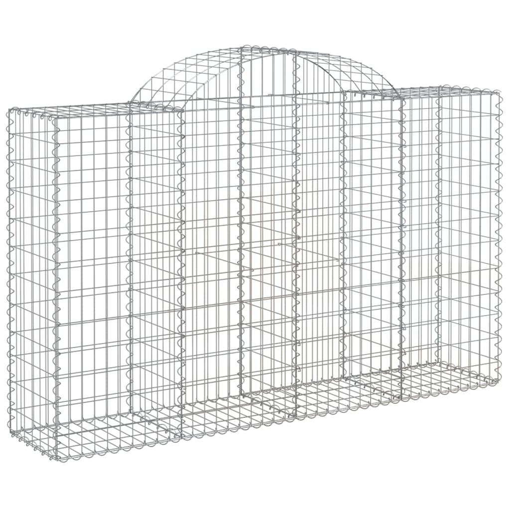 Cesti Gabbioni Ad Arco 7 Pz 200x50x120/140 Cm Ferro Zincato