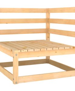 Divano Da Giardino A 2 Posti In Legno Massello Di Pino