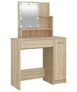 Toeletta Con Led Rovere Sonoma 86,5x35x136 cm