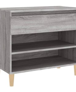 Scarpiera Grigio Sonoma 70x36x60 Cm In Legno Multistrato
