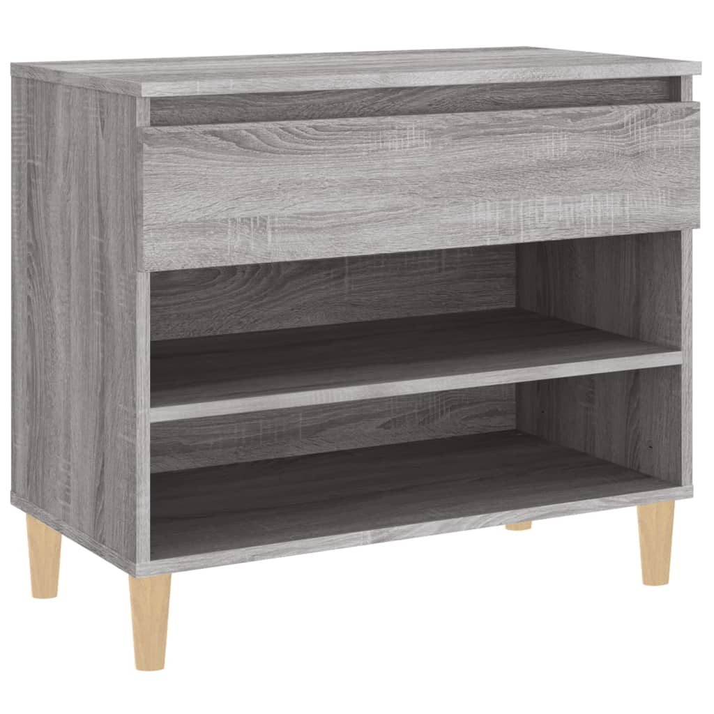 Scarpiera Grigio Sonoma 70x36x60 Cm In Legno Multistrato