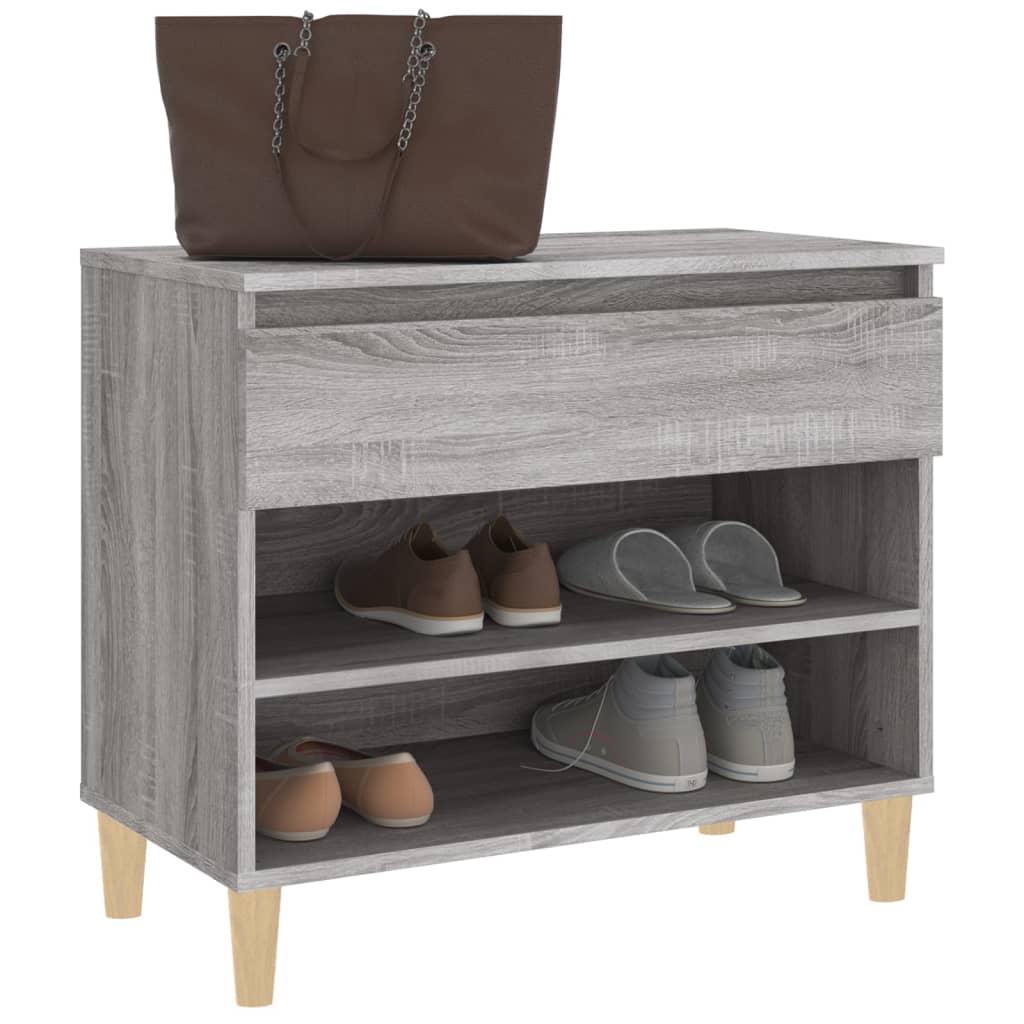 Scarpiera Grigio Sonoma 70x36x60 Cm In Legno Multistrato - Image 2