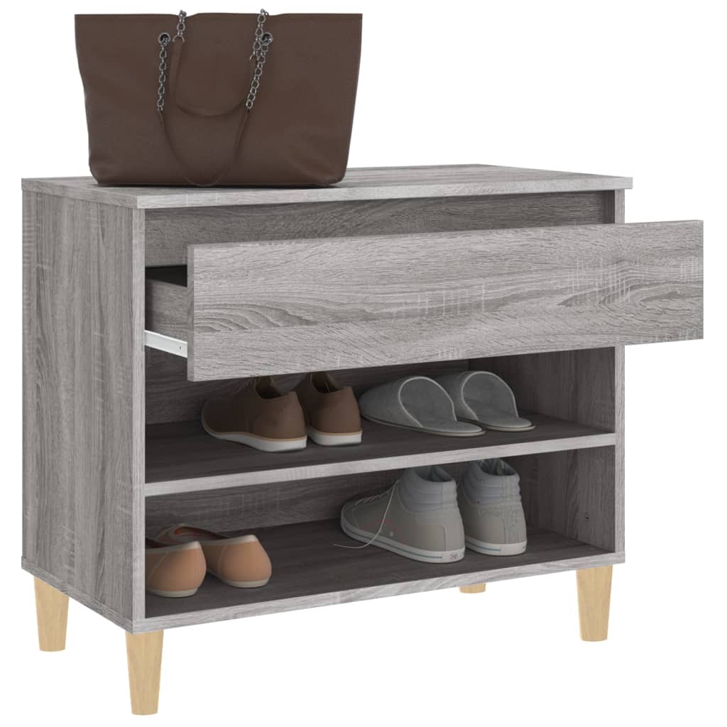 Scarpiera Grigio Sonoma 70x36x60 Cm In Legno Multistrato - Image 6