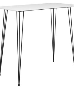 Tavolo Da Bar Bianco 120x60x105 cm