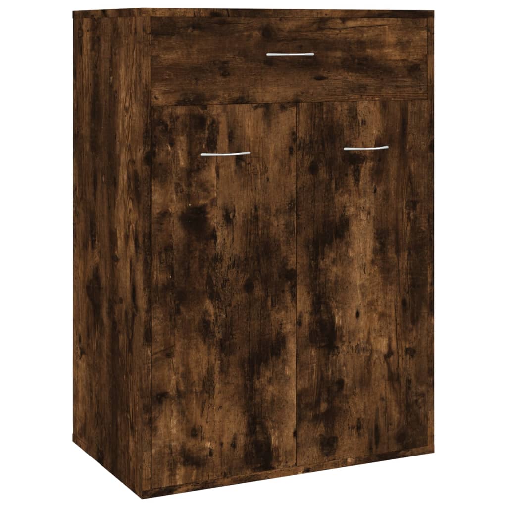 Scarpiera Rovere Fumo 60x35x84 Cm In Legno Multistrato - Image 6