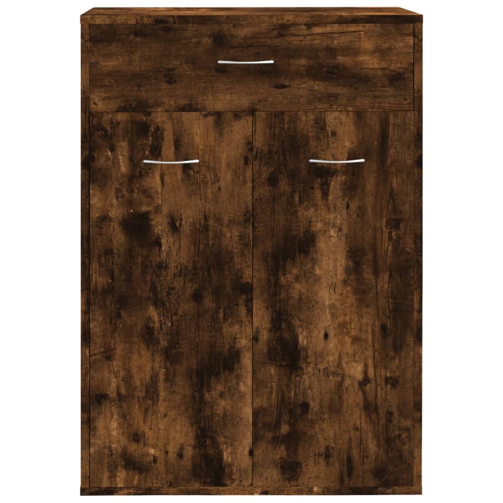 Scarpiera Rovere Fumo 60x35x84 Cm In Legno Multistrato - Image 5