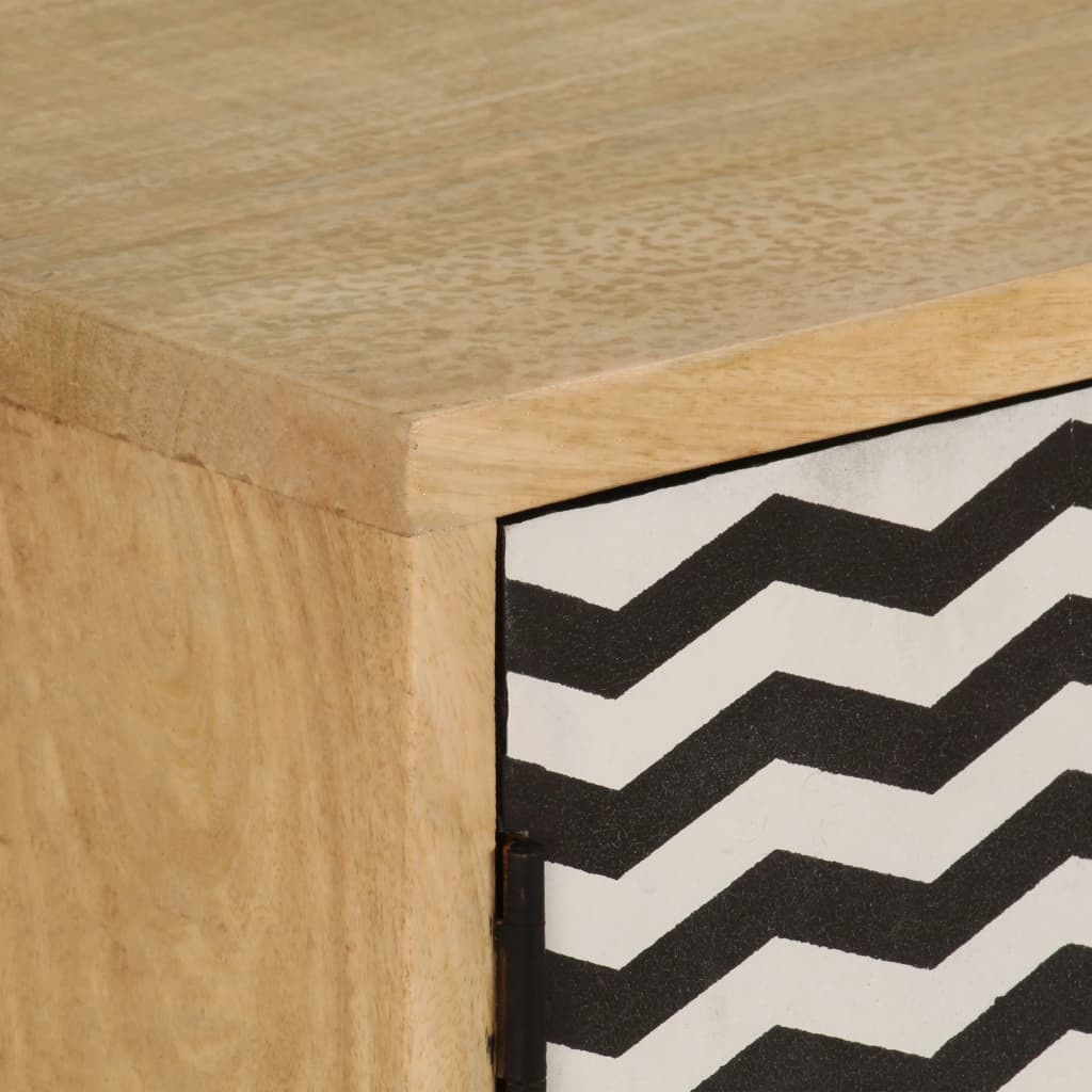 Credenza 120x30x75 Cm Legno Massello Di Mango - Image 5