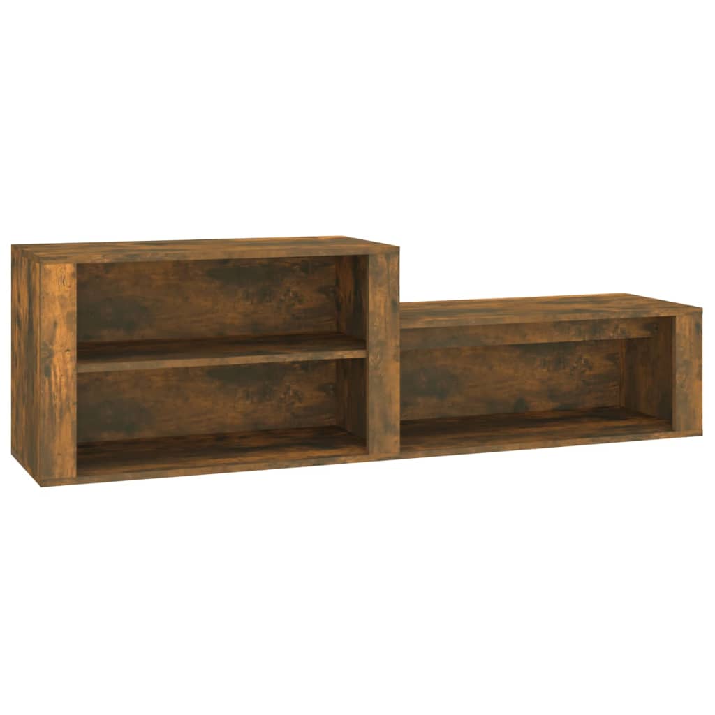 Scarpiera Rovere Fumo 150x35x45 Cm In Legno Multistrato - Image 4
