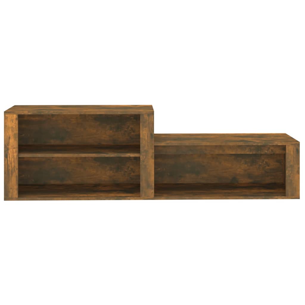 Scarpiera Rovere Fumo 150x35x45 Cm In Legno Multistrato - Image 6