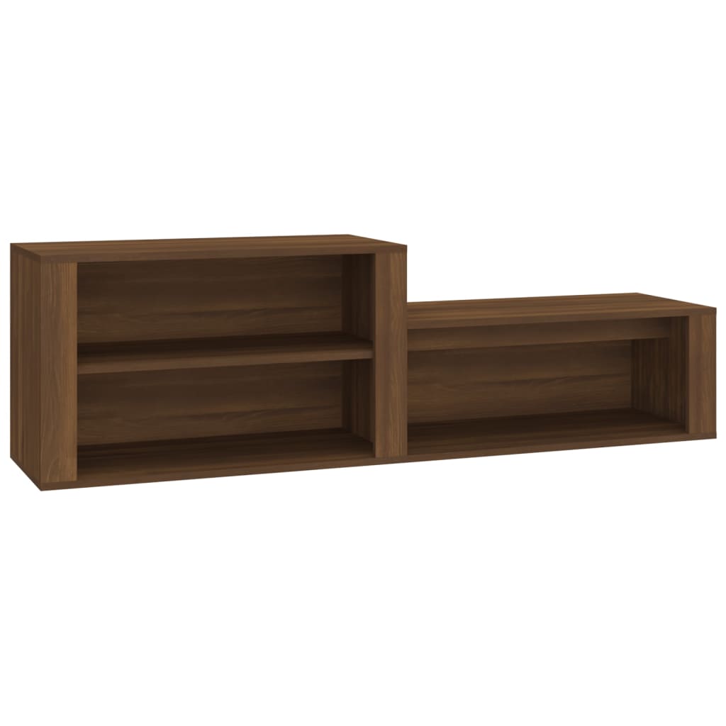 Scarpiera Rovere Marrone 150x35x45 Cm In Legno Multistrato - Image 3