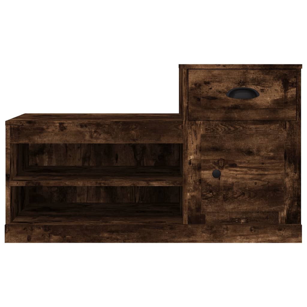 Scarpiera Rovere Fumo 100x42x60 Cm In Legno Multistrato - Image 5