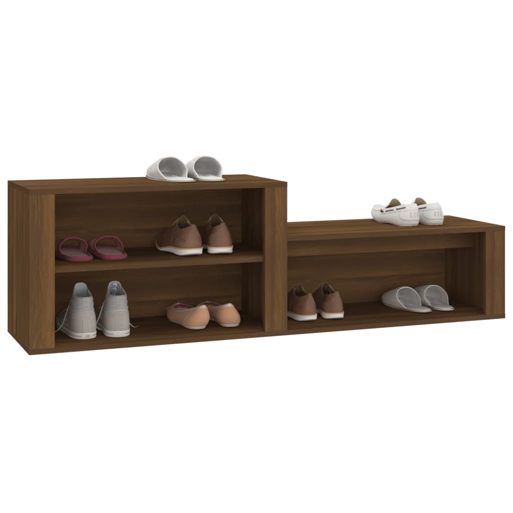 Scarpiera Rovere Marrone 150x35x45 Cm In Legno Multistrato