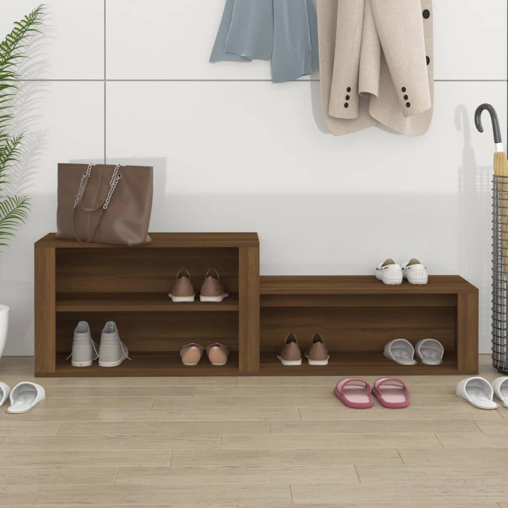 Scarpiera Rovere Marrone 150x35x45 Cm In Legno Multistrato - Image 6