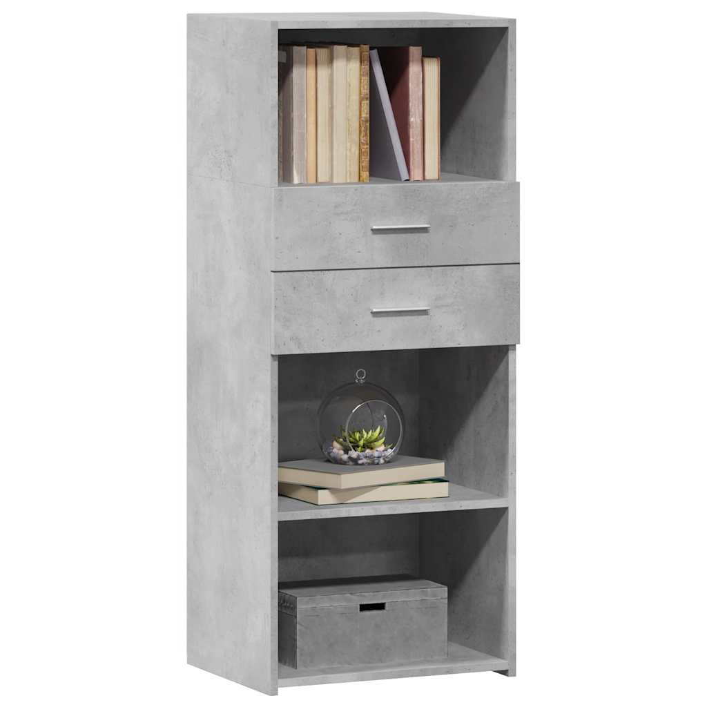Credenza Grigio Cemento 50x42,5x124 Cm In Legno Multistrato - Image 6