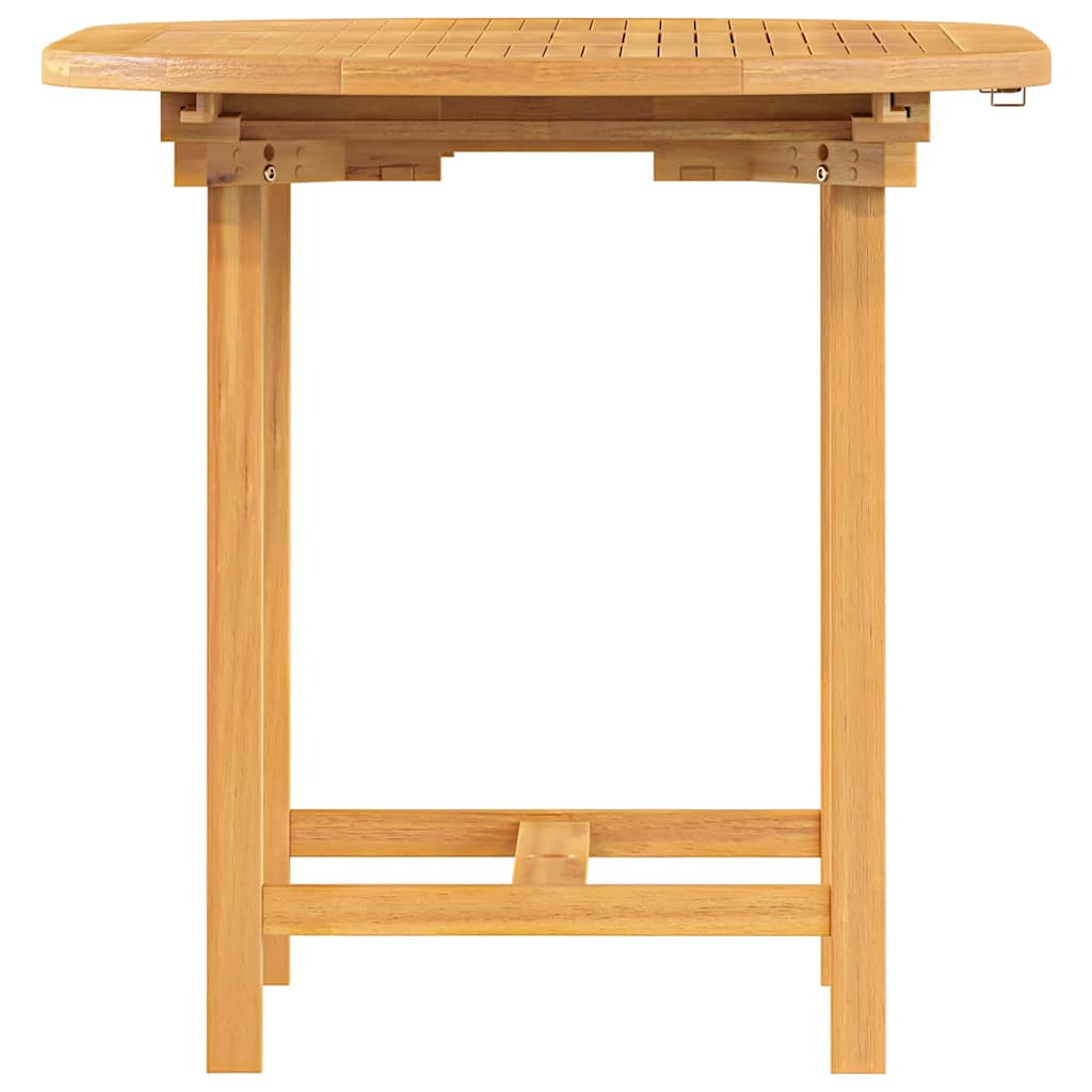Tavolo Giardino Estensibile 110-160x80x75cm Legno Massello Teak - Image 3
