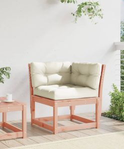 Divano Angolo Giardino Cuscini 73x73x78 Legno Massello Douglas