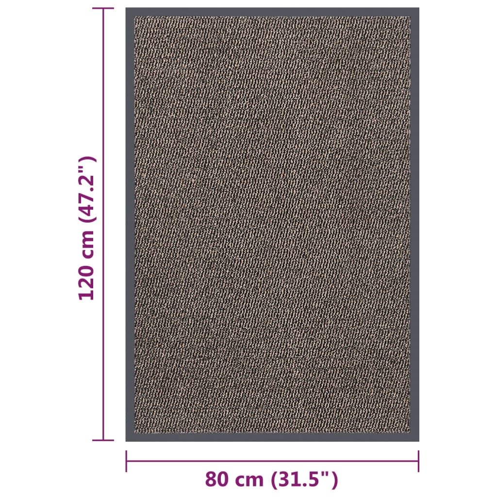 Zerbino Trapuntato 80x120 Cm Marrone Scuro