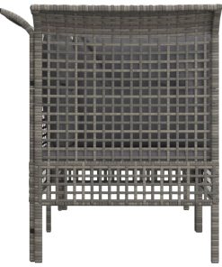 Divani Angolari Da Giardino Con Cuscini 2pz Polyrattan Grigio