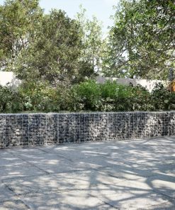Cesto Gabbione Con Copertura 600x50x50 Cm In Ferro Zincato