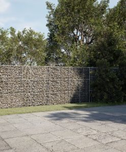 Cesto Gabbione Con Copertura 900x50x150 Cm In Ferro Zincato